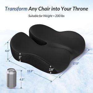Cojín de Asiento Premium para Silla de Ruedas y Automóvil, con Gel Refrigerante, Espuma Viscoelástica Ortopédica, para Glúteos y Nalgas, OEM para Conductores de Camiones - Product Image 2