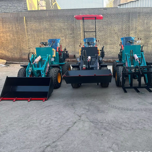 フロントエンドローダーマシン付きミニバックホートラクター付きミニホイールスキッドステアローダーフロントローダー付きミニトラクター - Product Image 4