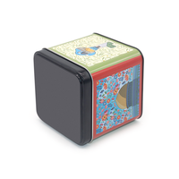 Bon prix haute qualité 250ml boîte de conserve de luxe forme carrée 150g thé étain emballage conteneur
