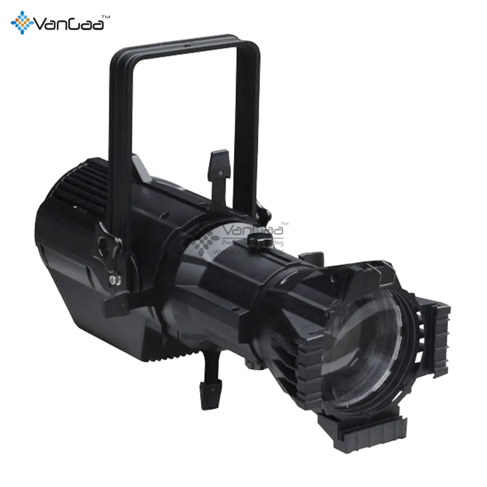 Foco reflector de 200W RGBW 4 en 1, perfil LED, ellipsoidal, para equipo de iluminación de teatro