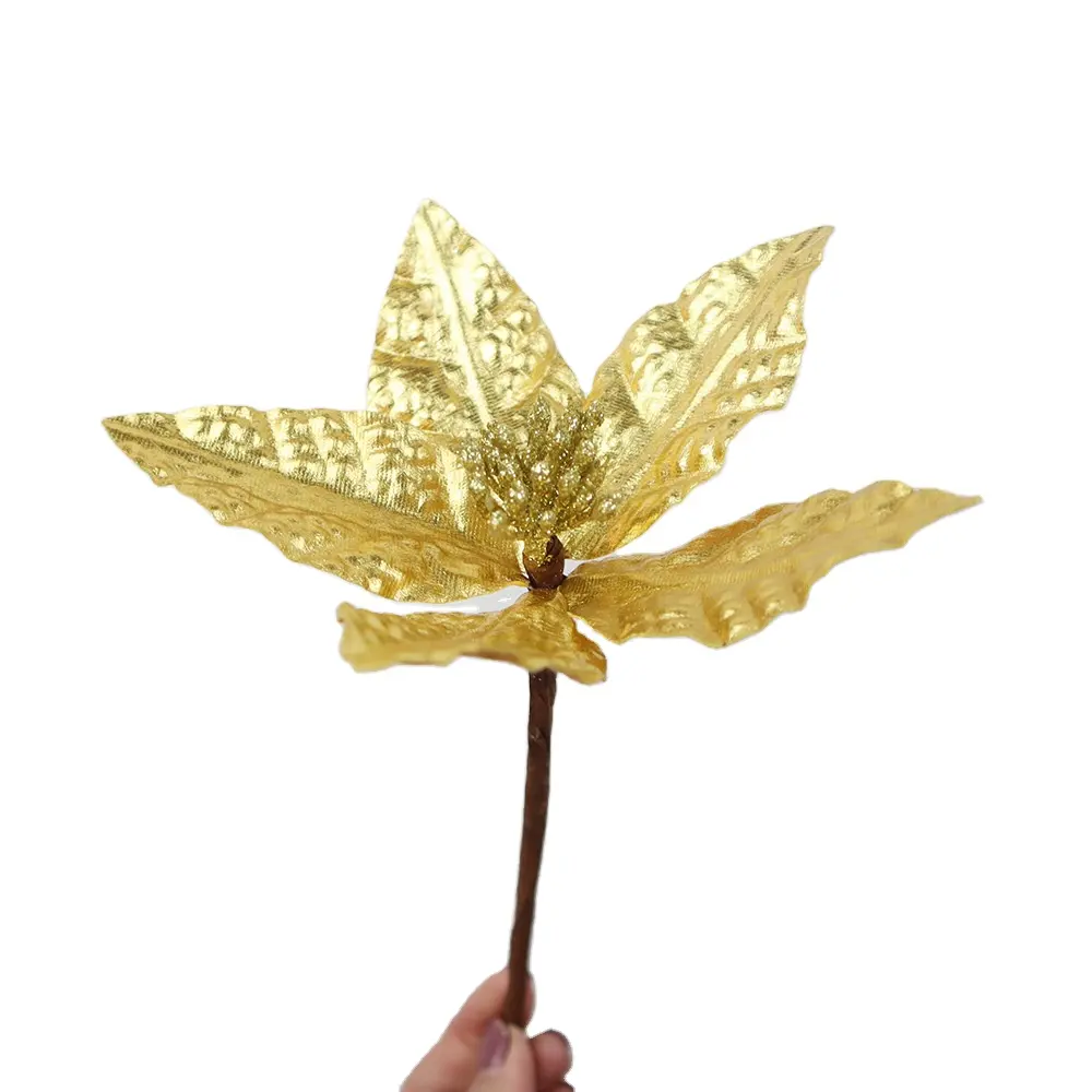 Simulação Glitter Brilhante Pó Flor Artificial Para Decoração De Árvore De Natal Suprimentos Home Decor Wreath Ramo Ornamentos