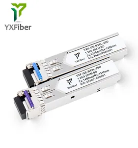 1310nm / 1490nm GLC-BX-U GLC-BX-D 1.25G BIDI 20km โมดูล SFP ไฟเบอร์1G BiDi SFP