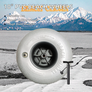 हॉट सेलिंग 10 इंच की pvc inflatable समुद्र तट गाड़ी के साथ 10 इंच की pvc inflatable समुद्र तट कार्ट - Product Image 2