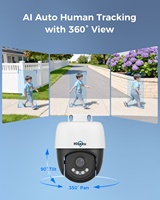 Cámara de Seguridad IP PTZ para Exteriores, Full HD, 12MP/8MP, Visión Nocturna, Gran Angular, Seguimiento de Movimiento Humano, POE, CCTV