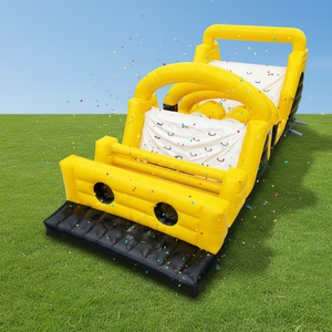 Parcours d'obstacles gonflable commercial avec mur d'<span class=keywords><strong>escalade</strong></span>, équipement de terrain de jeu extérieur pour enfants, matériau PVC - Product Image 1