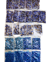 Strass transparents en vrac, pierres rondes en verre à dos plat pour le nail art, le bricolage, la décoration de vêtements, vente en gros