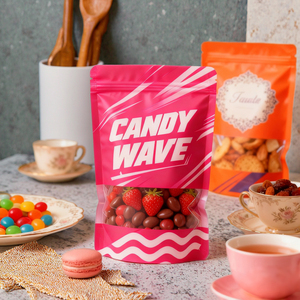 Sac refermable debout personnalisé et recyclable pour aliments, lait en poudre, sucre, noix, étanche aux odeurs, emballage thermoscellable - Product Image 2