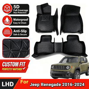 New 5D Foldable Wear-Resistant Full Surround Automobile Floor Mats Customized for <strong>Jeep</strong> <strong>Renegade</strong> 2016-<strong>2024</strong> - Product Image 1