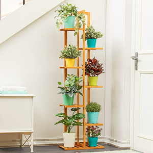 Indoor flower stand, household storage <b>rack</b>, living room plant stand, balcony floor-standing flower stand, movable <b>shelf</b>, wow! - Product Image 1