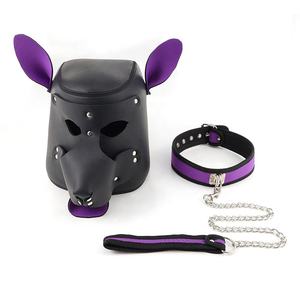 Máscara para la cabeza completa para perro de juego de rol, Cosplay sexual, capucha fetiche para mascotas - Product Image 5