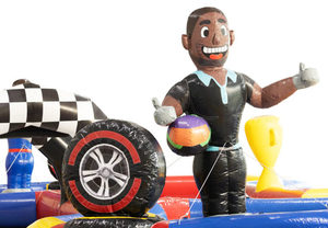 Liên Minh đua theo dõi giao thông chủ đề <span class=keywords><strong>Inflatable</strong></span> zorb bóng đua theo dõi trò chơi cạnh tranh - Product Image 4