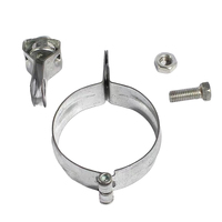 Support de tuyau réglable de type circulaire, support de tuyau, support de fixation, tête de connexion M10 avec écrous et boulons