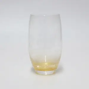 FengJun नई wholesales अच्छी गुणवत्ता लाल, हरे नीले पीले लंबा खाली बिना डंडी शराब गिलास पारदर्शी नारंगी रस कांच के कप