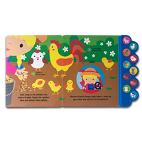 Le meilleur nouveau livre audio apprenant des livres pour bébés English Animals Sound Board Book for kids