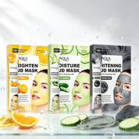 Produits de soin de la peau en gros, masque facial en vrac, masque nettoyant à la boue, masque à la vitamine C et au concombre pour nettoyer les pores, sachet de voyage portable
