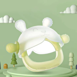 Mordedor de Silicona de Grado Alimenticio para Bebés, Forma de Conejo, Fácil de Agarrar, Bajo MOQ, Se Acepta Logotipo Personalizado - Product Image 5