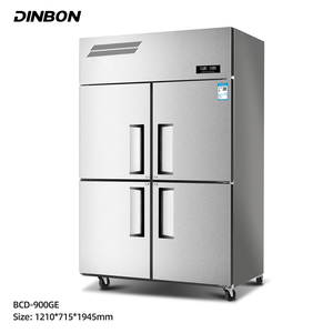 Congélateur vertical commercial robuste à 2 ou 4 portes en acier inoxydable, <span class=keywords><strong>réfrigérateur</strong></span> à portes coulissantes pour cuisine commerciale - Product Image 2