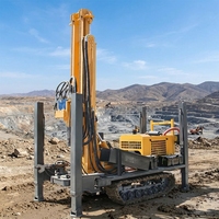 JTQZ-200 Machine de forage de puits profonds de 200 mètres avec système d'entraînement pneumatique puissant pour les projets de forage sur site en extérieur