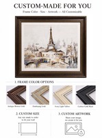 Impression sur toile de luxe à texture grès Tour Eiffel Paris, directement de l'usine, avec cadre PS pour décoration de cheminée et salon