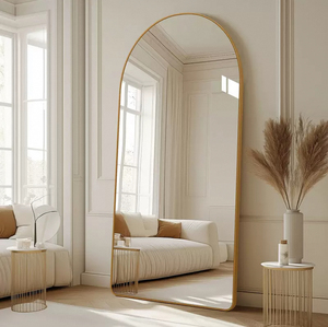 <span class=keywords><strong>Specchio</strong></span> da pavimento decorativo ad arco alto Extra Large con struttura in metallo nero bianco oro <span class=keywords><strong>per</strong></span> matrimonio sala ospiti - Product Image 1