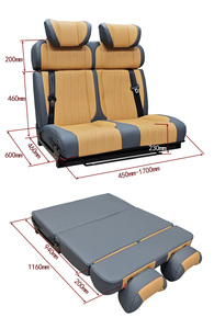 Asientos de Cuero Resistentes al Desgaste, Plegables para Cama, Personalizados al por Mayor - Ajuste Perfecto, Compatibles con Autocaravanas, Furgonetas y Vehículos Comerciales - Product Image 6