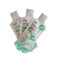 Pochette d'échantillon en PET imprimée sur mesure, 2 ml, 3 ml, 5 ml, sac à fond plat refermable pour l'emballage de crème, lotion, shampoing, sérum