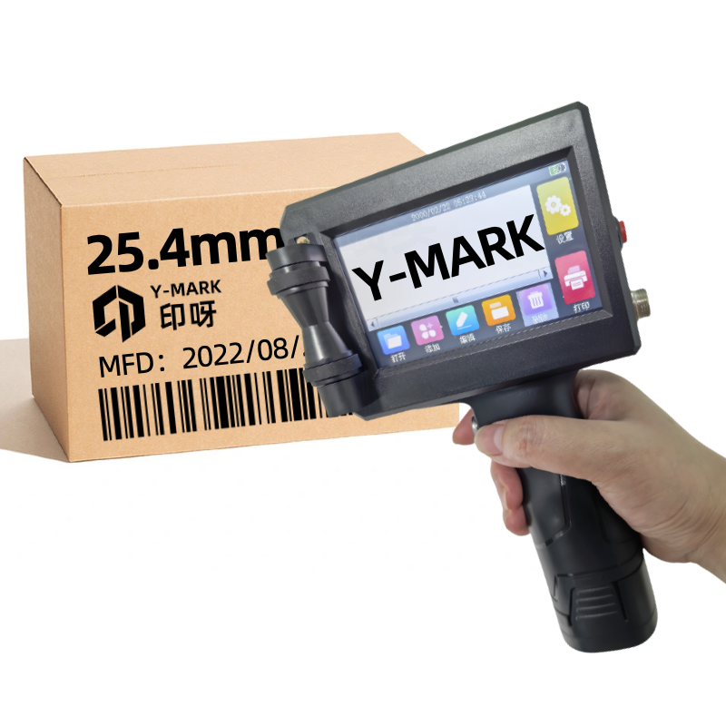 25,4 мм ручной струйный принтер YMARK умная Многоязычная Пакетная кодировочная машина для бутылок пластиковая Qr-код номер партии Дата гибкого яйца