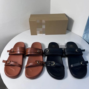 QuiteS nuova <span class=keywords><strong>linea</strong></span> rotonda con fibbia romana con plateau sandali Casual con pantofola che indossano sandali da spiaggia a punta aperta scarpe di lusso da <span class=keywords><strong>donna</strong></span> - Product Image 1