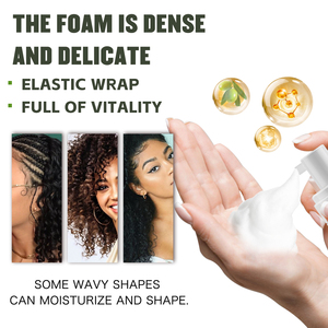 Mousse coiffante unisexe à l'huile d'olive bio, fixation extra forte, personnalisable en usine - Product Image 5