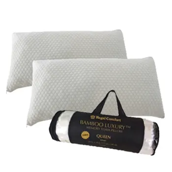 Wholesale bamboo pillow shredded memory foam neck pillow for bed sleeping