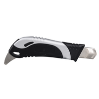 Couteau utilitaire robuste en alliage d'aluminium de 18 mm avec verrouillage à cadran et ouvre-boîte