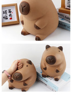 Jouet Squishy Capybara en TPR de Grande Taille en Gros, Jouet Anti-Stress et de Décompression pour Enfants
