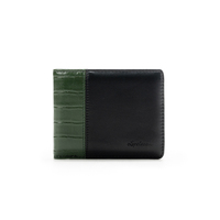 Dompet Pria Dua Warna, Tempat Kartu, Kantong Uang, Dompet Kulit PU Custom untuk Pria