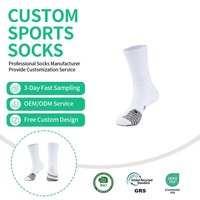 Chaussettes de football pour hommes de couleur unie, antidérapantes, style mi-mollet, tricotées, absorbant la transpiration, personnalisables, pour la saison estivale