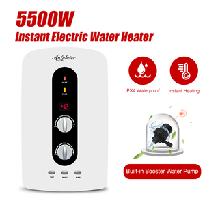 Chauffe-eau instantané intelligent avec pompe silencieuse intégrée et dispositif de sécurité avancé pour salle de bain et évier de cuisine modernes - Product Image 1