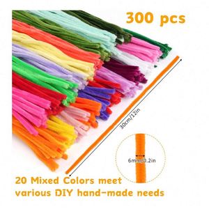 Kit de fournitures créatives DIY pour projets artistiques éducatifs scolaires : idées créatives avec des épingles à cheveux en chenille de velours de 8 mm - Product Image 3