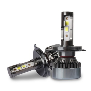 Kit de Conversión de Faros Delanteros LED Automotrices Premium, Lente de Proyector de Haz Láser <span class=keywords><strong>Ultra</strong></span> Brillante, Actualización de Luces de Coche de Luz Alta y Baja - Product Image 1