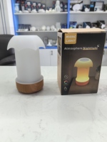 Lámpara de Mesa Táctil Moderna con Alimentación por CA y Batería, Luz Nocturna RGB con Control Remoto, Regulable, Cuerpo de ABS, Inalámbrica, para KTV y Bares