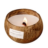 Bougie parfumée en coquille de noix de coco, parfum lait de coco et vanille, décoration de chambre, style Instagram, cadeau d'anniversaire créatif, cire de soja