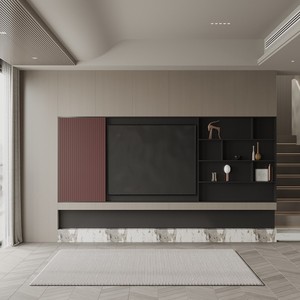 <span class=keywords><strong>Meuble</strong></span> <span class=keywords><strong>TV</strong></span> moderne en chêne sur mesure avec rangement extensible pour salon <span class=keywords><strong>et</strong></span> chambre à coucher - Meubles en bois, verre <span class=keywords><strong>et</strong></span> métal - Product Image 5