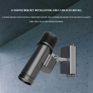 Proyector de proyección impermeable IP65 para exteriores, proyector de proyección de perfil giratorio con logotipo gobo, HD 50w, precio de fábrica - Product Image 1