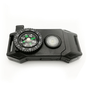 Sopravvivenza all'aperto HA CONDOTTO LA Luce Corda Braccialetto Flint Bussola del Fischio di Emergenza - Product Image 4