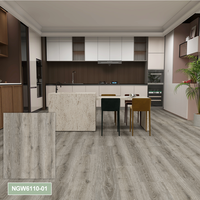 Vente chaude Revêtement de sol en vinyle de luxe en plastique stratifié imitation bois de conception américaine Tapis en PVC Revêtement de sol rigide SPC pour la décoration intérieure