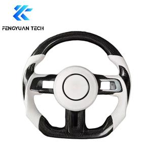 พวงมาลัยคาร์บอนไฟเบอร์แบบฟอร์จสั่งทำพิเศษสำหรับรถฟอร์ด มัสแตง จีที 350 เอส550 เอส650 เอส197 อีโคบูสต์ ปี 2005-2009 2024 2019 2017 2013 2016 - Product Image 1