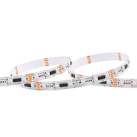 Lampu Pixel LED DMX Kecerahan Tinggi 60led DMX512 RGB 12mm Lampu Pixel LED Putih Hangat yang Dapat Diprogram Lampu RGB Strip LED Panggung