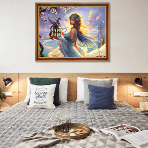 SONGWOO Big Discounts American Style Large Resin Round Diamond Room Wall Decoration fairy <strong>Dragon</strong> 5D DIY Diamond <strong>Art</strong> Painting Kit - Product Image 3