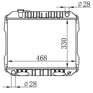 C22 <span class=keywords><strong>Vanette</strong></span> หม้อน้ำสำหรับ Niisan รถ - Product Image 1