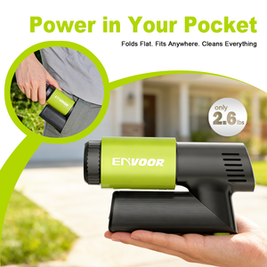 Envoor Laveuse de voiture portable haute pression, conception pliable avec batterie 2600 mAh, autonomie de 30 à 60 minutes pour le <span class=keywords><strong>nettoyage</strong></span> en extérieur et le <span class=keywords><strong>camping</strong></span> - Product Image 5