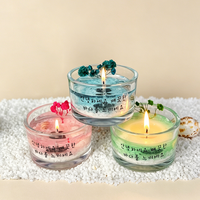 Duftende Handgemachte Aromatherapie-Kerze Gelwachs Ozean-Thema Valentinstag Weihnachten Muttertag Glasgefäß Jeju-Insel-Design