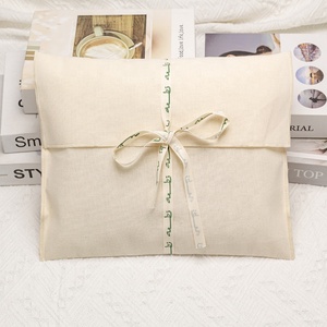 Pochette d'enveloppe recyclable en coton naturel 100% écologique pour pochette d'emballage de cadeaux pour livres d'emballage de cadre photo - Product Image 1